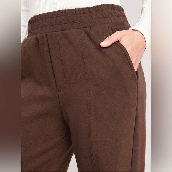 NWT! French Roast High-Waisted Dynamic Fleece Wide-Leg Trouser Pants - Picture 4 of 8